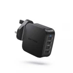 Ravpower 4-port wall charger with iSmart technology, 40 watts - black