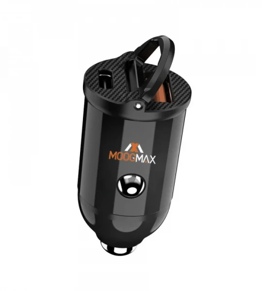 MOOGMAX SH18 - 60W car charger with PD technology and USB port