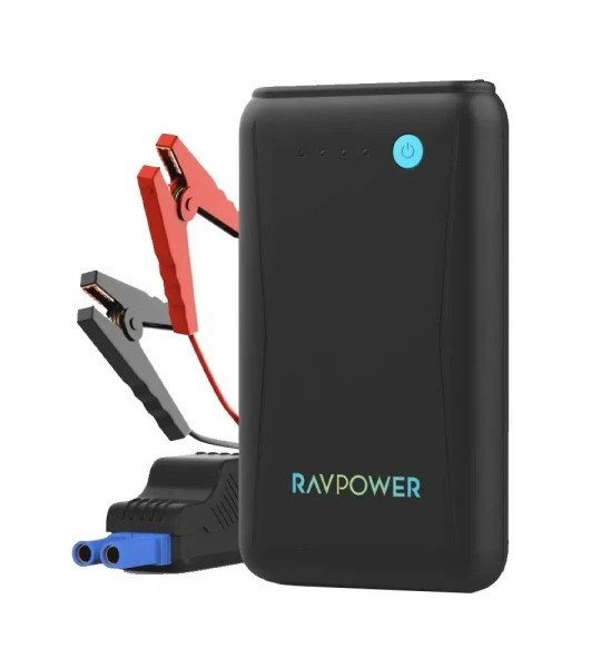 Ravpower rp-pb1207 car battery and player with a capacity of 7200 mAh - black